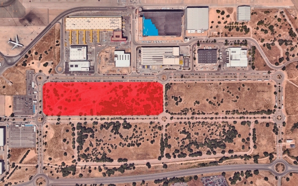 $!Ubicación de la parcela, junto al Polígono Rampa 7 del Centro de Carga Aérea de Barajas.