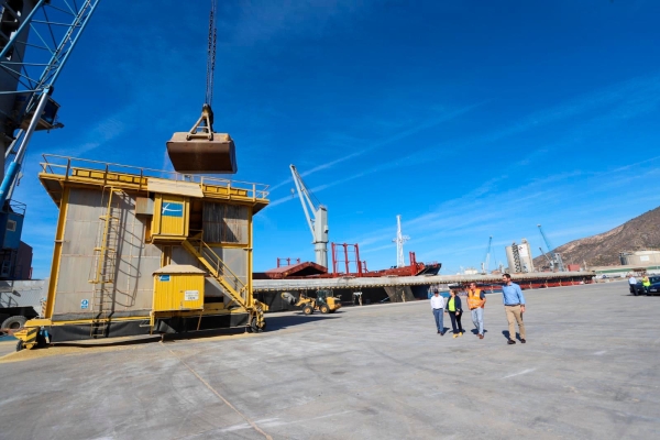 $!Llegan a Cartagena 90.000 toneladas de cereales procedentes de Ucrania