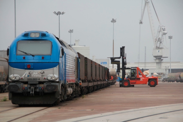 $!El Puerto de Marín destaca por su liderazgo ferroportuario.