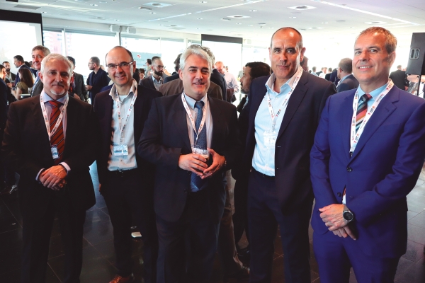 $!Desde la izquierda: Manuel Díaz Pozueta, de MPG; Gonzalo Martínez, de SLP; Manu Fernández, de MPG; Javier Ruiz, de SLP; Manu Pérez, de SLP. Foto J.P.