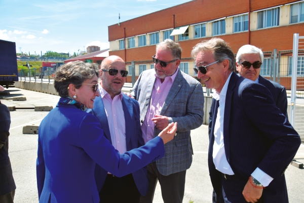 $!Mar Chao (APV), Juan Manuel Martínez Mourin (AET), Iñaki Echeverría (Propeller Madrid), Juan Carlos Arocas (Trans Italia) y Jesús Barbadillo (Garrigues). Foto M.J.