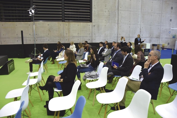 $!Asistentes a las ponencias de esta mañana en el Auditorio CEPSA del eMobility Expo World Congress. Foto R. T.