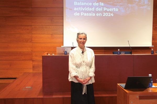 $!Izaskun Goñi, presidenta de la Autoridad Portuaria de Pasaia. Foto J.P.