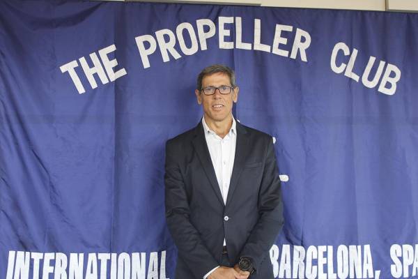 $!Gonzalo Sanchís comienza su tercera legislatura como presidente del Propeller Club de Barcelona. Foto: J.P.M.