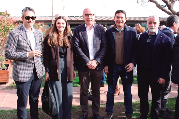 $!Guillermo Belcastro, BEST; Íngrid Boqué, Port de Barcelona; José Alberto Carbonell, Port de Barcelona; Julián Fernández, APM Terminals; y Narcís Pavón, APM Terminals. Foto M.V.