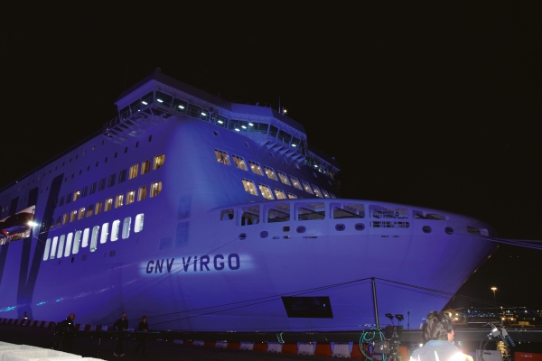 $!Entre la dotación del “GNV Virgo” está su capacidad para cold ironing. Foto M.C.