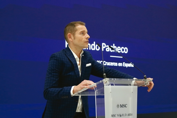 $!El director general de MSC Cruceros en España, Fernando Pacheco. Foto: J. M.
