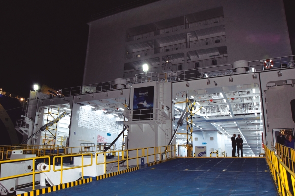 $!El “GNV Virgo” ofrece una capacidad de carga de 2.770 metros lineales. Foto M.C.