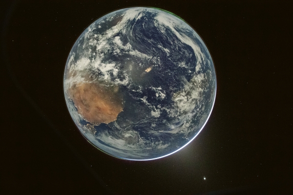 $!La Tierra vista desde Artemis II.