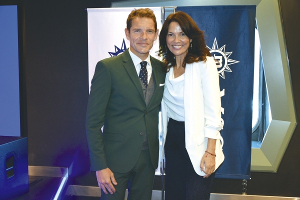 $!Fernando Pacheco, director general de MSC Cruceros y Explora Journeys en España junto a Carolina Lorente, Branch Manager de MSC. Foto J.C.P.