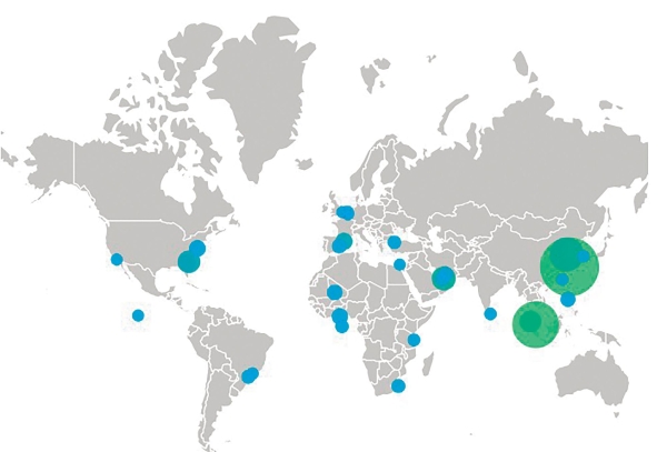 $!Congestión mundial de puertos de contenedores a 29 de mayo de 2024 (30 puntos críticos principales). Fuente Linerlytica.