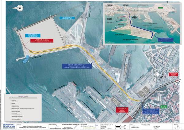 $!Plano de las actuaciones licitadas por la Autoridad Portuaria de la Bahía de Cádiz.