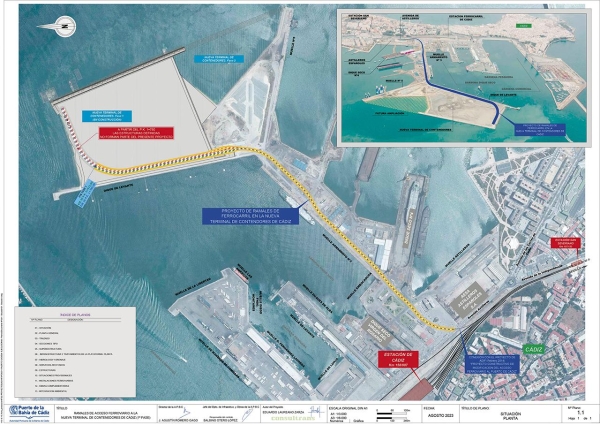 $!Plano de las actuaciones licitadas por la Autoridad Portuaria de la Bahía de Cádiz.