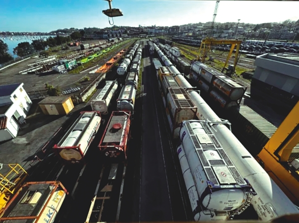 $!La terminal intermodal de Railsider France está ubicada en Hendaia.