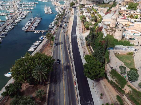 $!La remodelación del paseo marítimo de Palma sigue su transcurso, con el objetivo de proporcionar una movilidad urbana sostenible y eficiente.