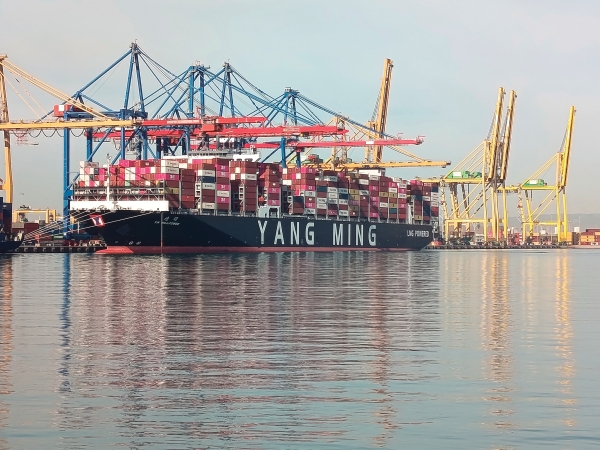 $!El “YM Willpower” fue atendido en su escala en Valencia por CSP Iberian Valencia Terminal.