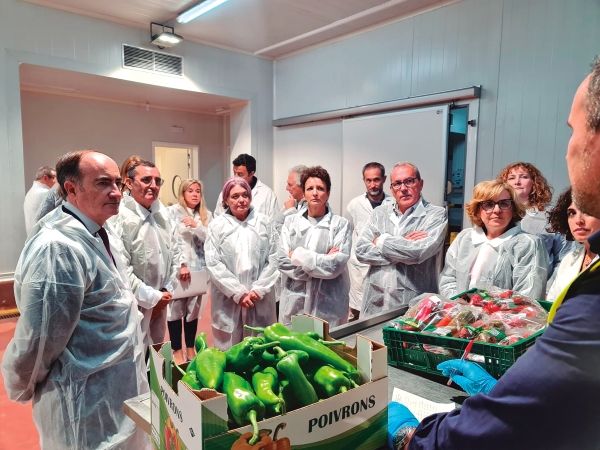$!El presidente de la APBA, Gerardo Landaluce, durante la visita de la Administración central en el marco del piloto para la reformas de los servicios paraduaneros.