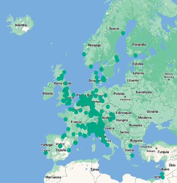 $!Mapa de ZBE en Europa. Fuente urbanaccessregulatios.eu