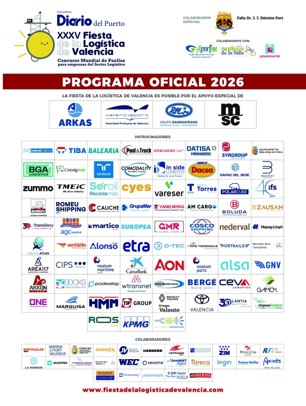 $!Portada del Programa Oficial de la XXXV Fiesta de la Logística de Valencia.