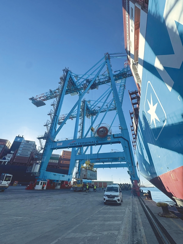 $!Las nuevas grúas operarán en el Muelle de Levante del Puerto de Valencia.