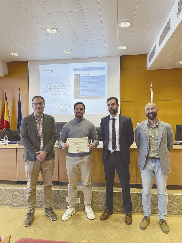 $!Pascual Morant recibió el galardón como Mejor Trabajo Fin de Máster (TFM).