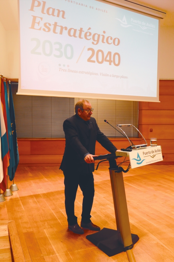 $!Santiago Rodríguez Vega, presidente de la Autoridad Portuaria de Avilés. Foto J.P.