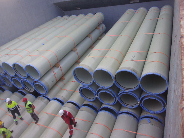 Gefco transporta 12.000 toneladas de tuber&iacute;as a&nbsp;Costa de Marfil