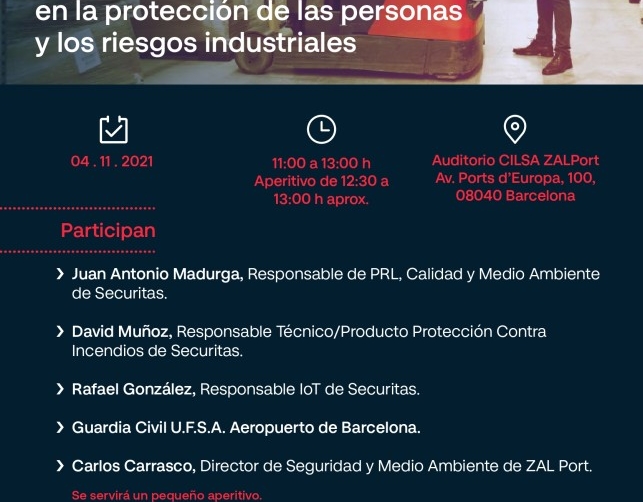 Jornada &quot;Innovaci&oacute;n y tendencias en la protecci&oacute;n de las personas y los riesgos industriales&quot;.