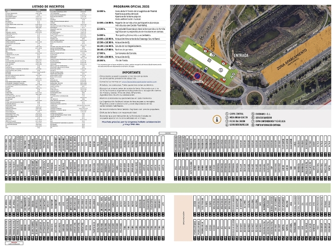 PLANO de la V Fiesta de la Logística de Madrid