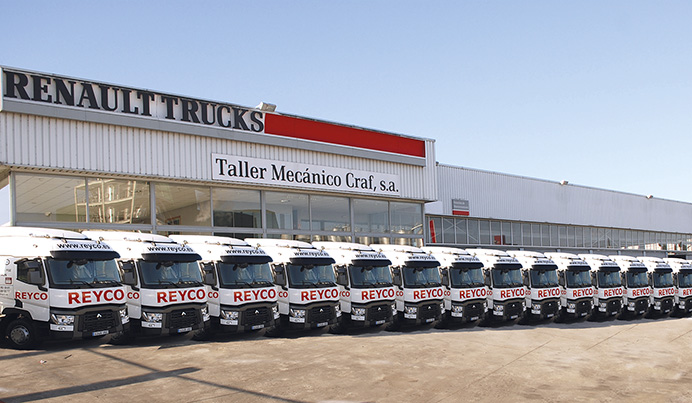 El operador de transporte Reyco incorpora 20 nuevos veh&iacute;culos de Renault Trucks