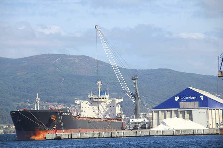 El Puerto de Mar&iacute;n recibe al &quot;Elena Ve&quot;, el mayor granelero del a&ntilde;o