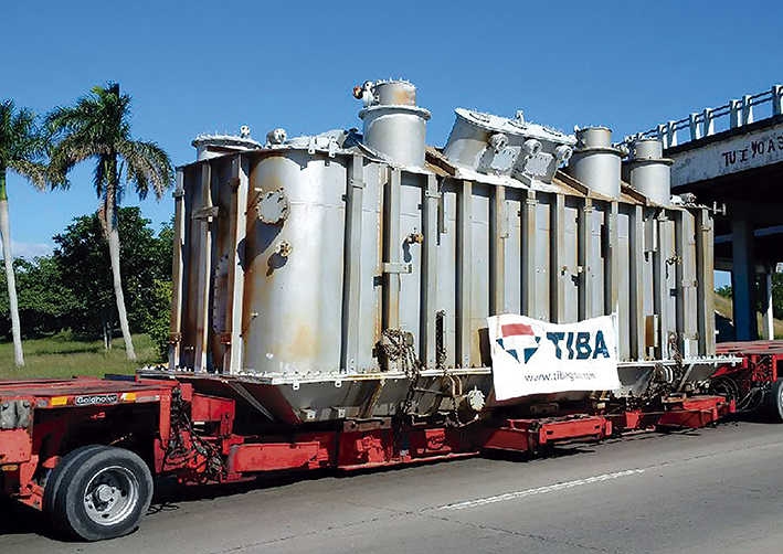 TIBA realiza la operaci&oacute;n de mayor peso en transporte por carretera en la historia de Cuba