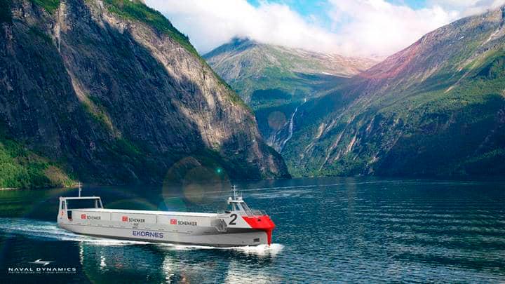 DB Schenker operará un buque de carga autónomo de cero emisiones en Noruega