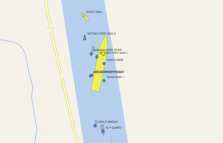 Liberado el Canal de Suez