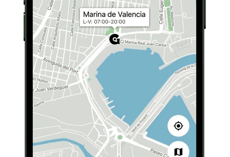 La startup Greenspot propone a la comunidad portuaria de Valencia aparcar con una app