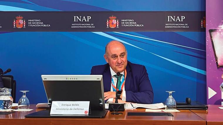 Enrique Belda, próximo director general de la Autoridad Portuaria de Valencia, durante una jornada realizada en el Instituto Nacional de la Administración Pública (INAP) antes del pasado verano.