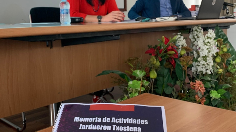 Sonia Garc&iacute;a, presidenta de ASETRABI, y Arturo Fuica, tesorero.