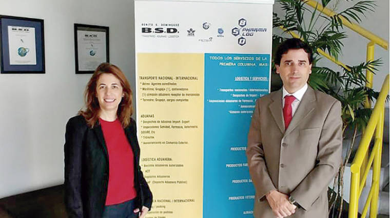 Regina Dom&iacute;nguez, directora de BSD Logistic y Gonzalo, Director de BSD Pharmalog.