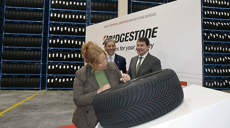 Bridgestone centraliza su logística en Burgos con una plataforma para 800.000 neumáticos