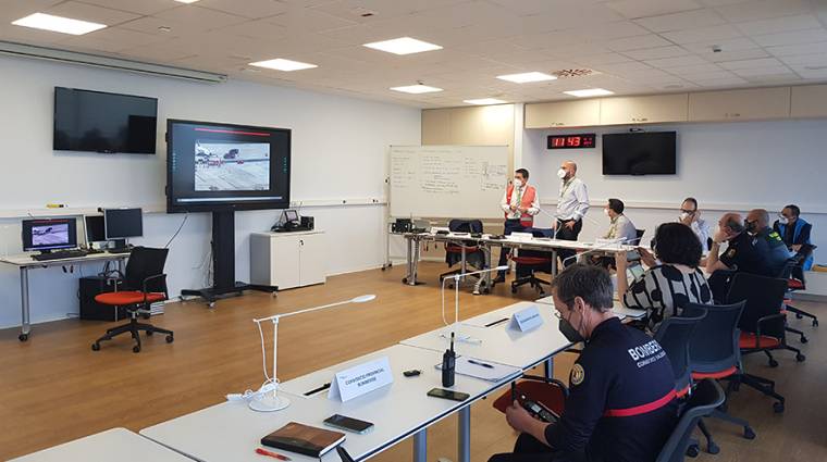 El Aeropuerto de Valencia realiza un simulacro general de emergencia aérea.