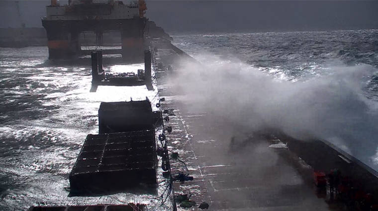 La boya de Escombreras del Puerto de Cartagenaregistra la mayor ola de los &uacute;ltimos cincos a&ntilde;os de casi 7 metros.