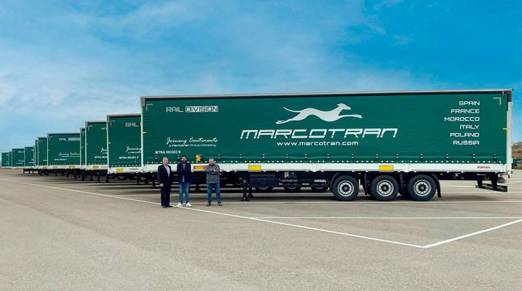 Con los remolques de Kögel, Marcotran transportará por ferrocarril mercancías para la industria de automoción, textil y de electrodomésticos.