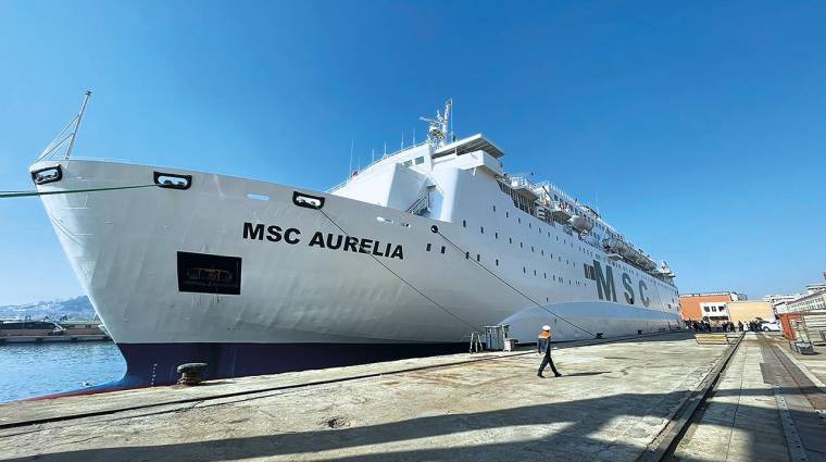 El MSC Aurelia partió de Nápoles el pasado jueves 16 de febrero.