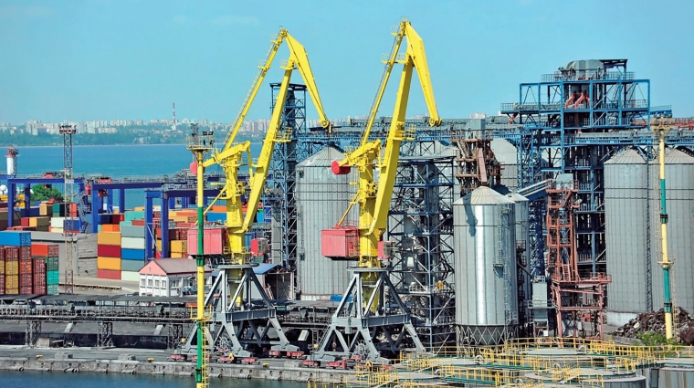 Puerto de Odessa (Ucrania). Los granos y cereales son motivo de especial preocupación dado el papel de liderazgo de la Federación Rusa y de Ucrania en los mercados agroalimentarios globales.