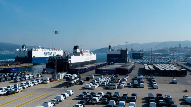 El tráfico de vehículos crece más de un 43% en el Puerto de Vigo