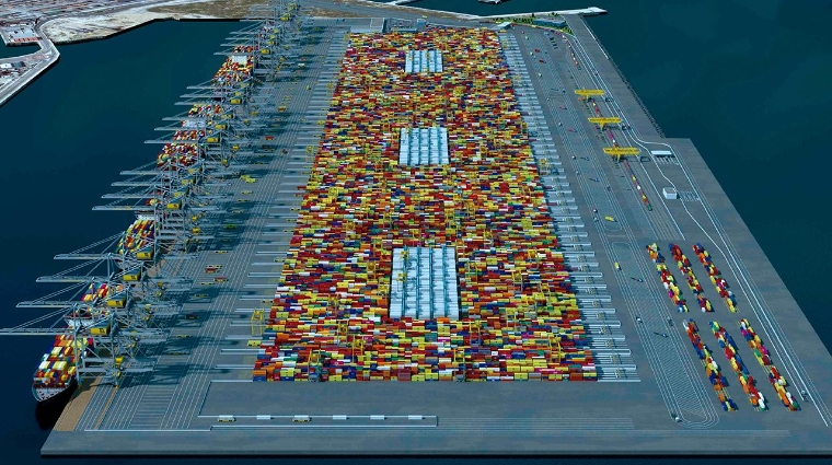 Terminal Norte del Puerto de Valencia.