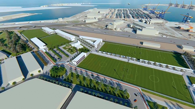 La nueva Ciudad Deportiva del Levante se ubicará junto a los terrenos del Puerto de Valencia.