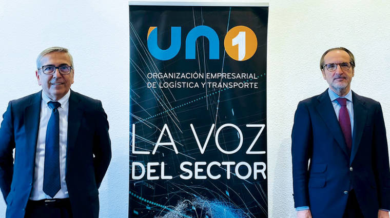 El presidente del Instituto de Cr&eacute;dito Oficial, Jos&eacute; Carlos Garc&iacute;a de Quevedo (izquierda), y el presidente de UNO, Francisco Aranda.