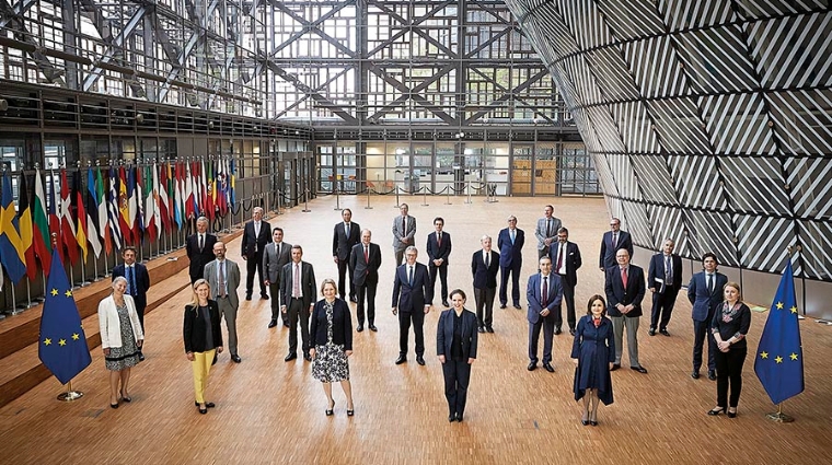 Reuniones de embajadores de la UE (Coreper) en Bruselas durante la crisis Covid-19.