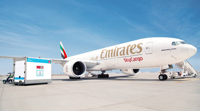 La flota de Emirates ha transportado 150 millones de dosis de vacunas del COVID-19.